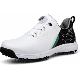 Жіночі гольф-туфлі зі шпильками, водонепроникні та легкі. Білий колір (41 EU, Чорний)