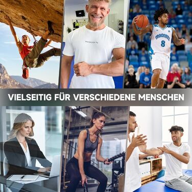 FitBeast Набір для тренування рук (5 шт.): підручник для підручника, фінгердехнер, м'яч для хвата, антистрес. Чорний