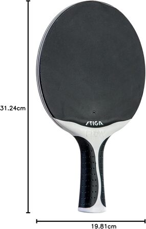 Тенісний стіл STIGA Flow Outdoor - чорний/білий, 5.9x10.1x1 м