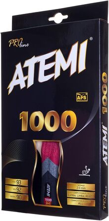 Настільна ракетка Atemi Schaufel 1000 для дорослих, унісекс, червона, для професіоналів