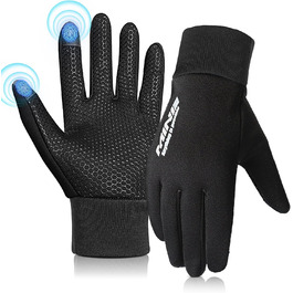 Дитячі рукавички Reithandschuhe для катання на велосипеді, зимові, водонепроникні, чорні, з функцією сенсорного екрану, для активного відпочинку та походів