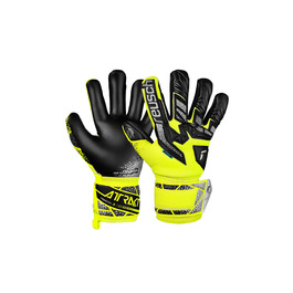 Воротарські рукавички Reusch Attrakt Freegel Silver Junior дитячі, для футболу, дихаючі, універсальні (жовто-срібно-чорні)