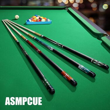 Більярдний кий Pool Queue 58 дюймів з канадського клена, 13 мм наконечники, для професійних гравців, 1/2 кленові кийки, 18oz