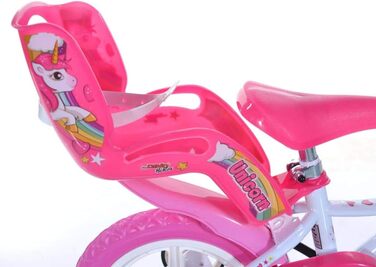 Дитячий велосипед Dino Bikes 12 дюймів, біло-рожевий, для дівчаток