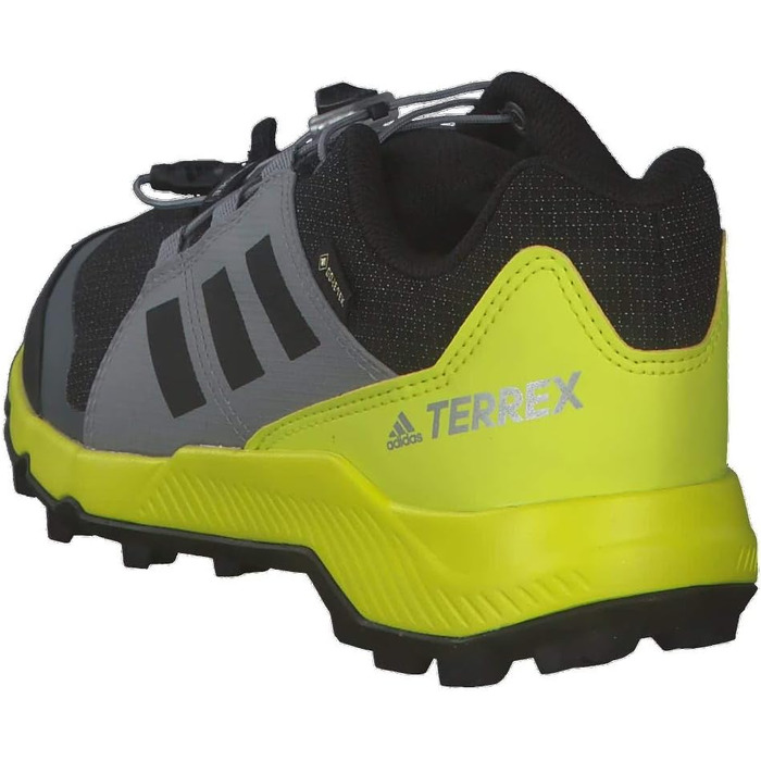 Дитячі трекінгові черевики Adidas Terrex Gore-Tex (36 EU, чорний/сірий/жовтий)
