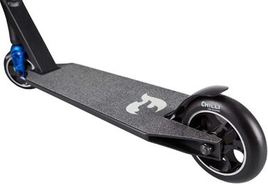 Трюковий самокат Chilli Pro Scooter 5000, 84 см, 110 мм PU колеса, ABEC 9, для амбітних підлітків, чорний/синій