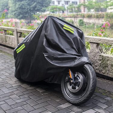 Чохол для мотоцикла 210D Oxford, захист від подряпин, водовідштовхувальний, для Harley-Davidson, Honda, Suzuki, Yamaha (245 x 105 x 125 см)