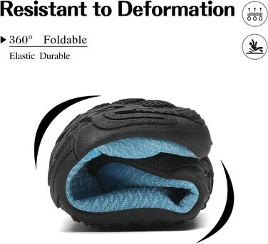 Шкарпетки-капці для плавання Mishansha: швидко сохнуть, неслизькі, для відпочинку на пляжі, розмір 36-46, блакитний