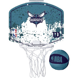 Міні-баскетбольне кільце Wilson NBA Charlotte Hornets для дорослих та дітей