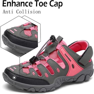 Зручні літні сандалії для чоловіків та жінок Saguaro для активного відпочинку, туризму та трекінгу (42 EU, Рожевий)