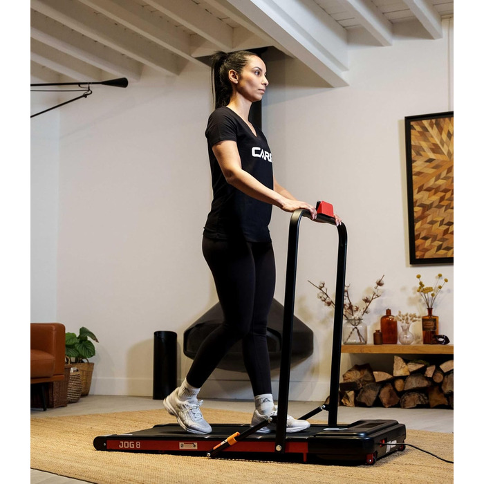 Біговий тренажер CARE FITNESS Jog 8: швидкість до 8 км/год, 4 функції, пульт ДК, комфорт та тихий мотор