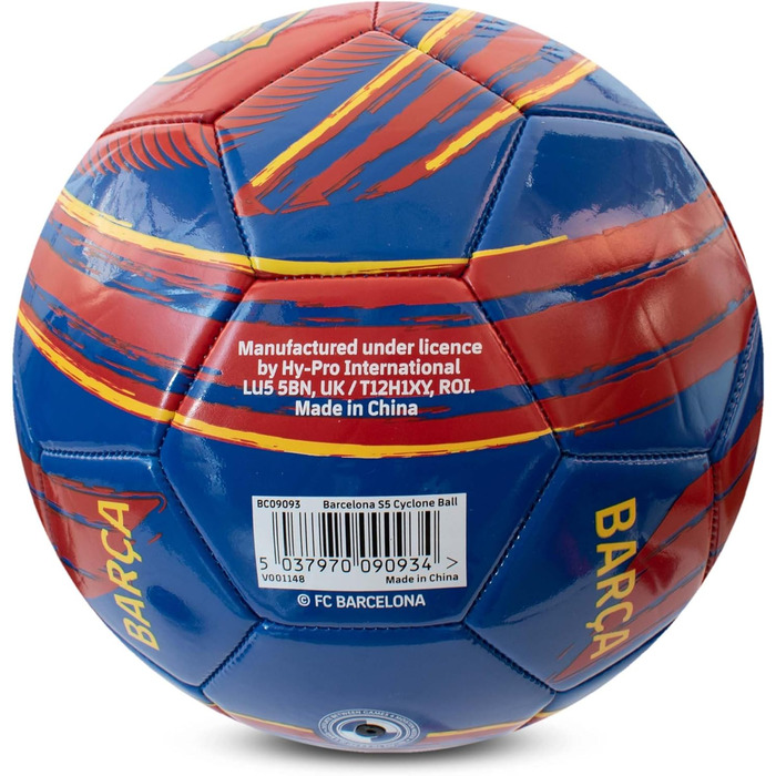 М'яч футбольний Hy-Pro Cyclone Barcelona | Розмір 5, Тренувальний, Ігровий, для дітей та дорослих