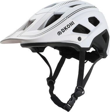 Велосипедний шолом DKONI MTB для гірського велосипеда, унісекс, легкий, регульований, 54-61 см, знімне візор та підкладка, 17 вентиляційних отворів