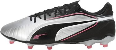 Футбольні бутси PUMA King Match FG/AG, 43 EU, Puma Silver/Black/White