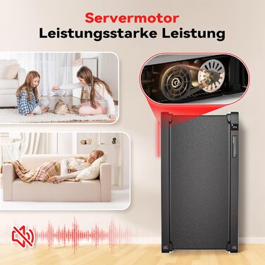 Ходувальний килимок зі смарт-функціями та пультом дистанційного керування, біговий килимок для дому та офісу, швидкість до 6 км/год, сірий/чорний