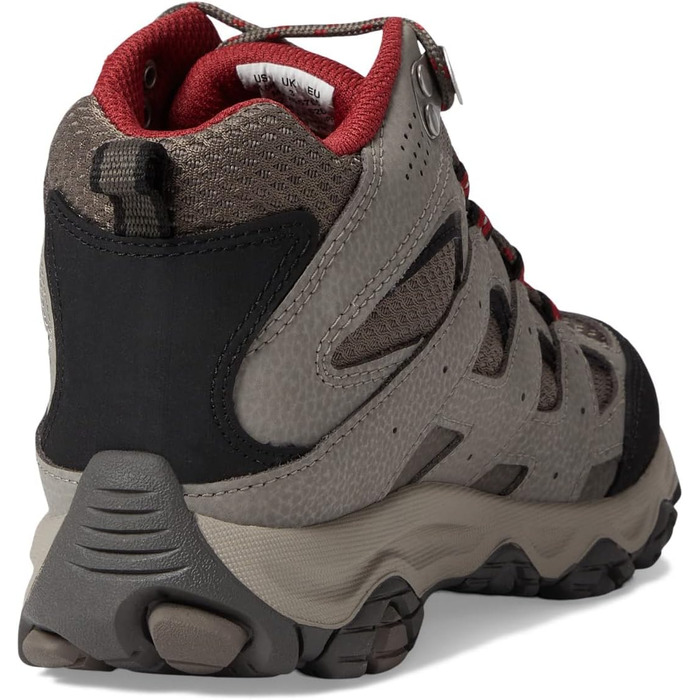 Черевики для ходьби Merrell Moab 3 Mid Wtrpf для хлопчиків (12 Wide Big Kid, Boulder Rot)