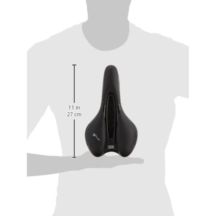 Велосипедне сідло Selle Royal Respiro Soft Athletic чорне 25,6 x 22,7 см