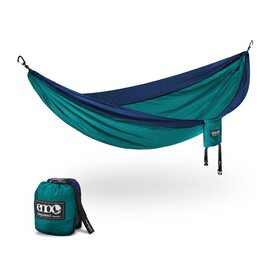 Гамак ENO SingleNest портативний для кемпінгу, туризму, пляжу (Seafoam/Navy)