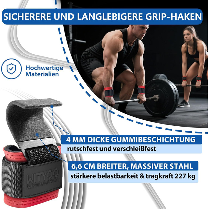 Допоміжні петлі для тяги, петлі для важкої атлетики, петлі для пауерліфтингу, для чоловіків та жінок, фітнес-аксесуар для силових тренувань, тяга, пауерліфтинг, кросфіт, червоний