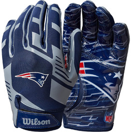 Рукавички Wilson NFL Team Super Grip для підлітків, силікон/стрейч-лайкра, універсальний розмір