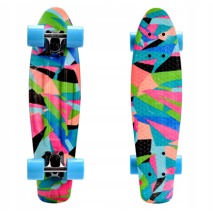 Скейтборд Meteor Multikolor, багатокольоровий, 56x15 см