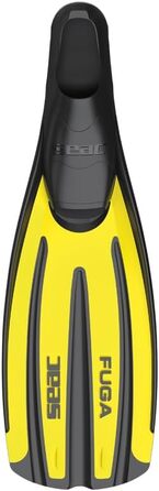 Ласти Seac Fuga для фрідайвінгу, снорклінгу та дайвінгу, дорослі, закритий тип, жовті, Made in Italy, 40/41