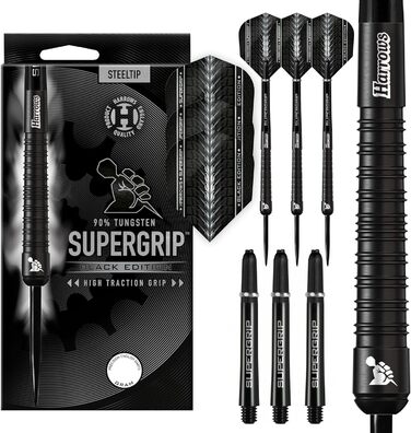 Дарти Harrows Supergrip Black Edition 23г (90% вольфрам, комплект)
