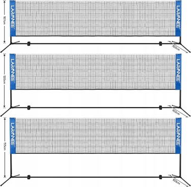 Набір для бадмінтону LARMNEE: сітка, стійки та волани