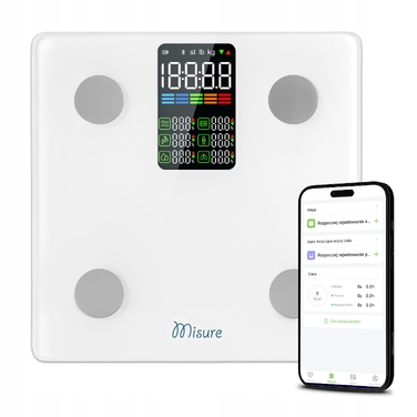 Розумні ваги для ванної Misure MI Fit Plus, білі