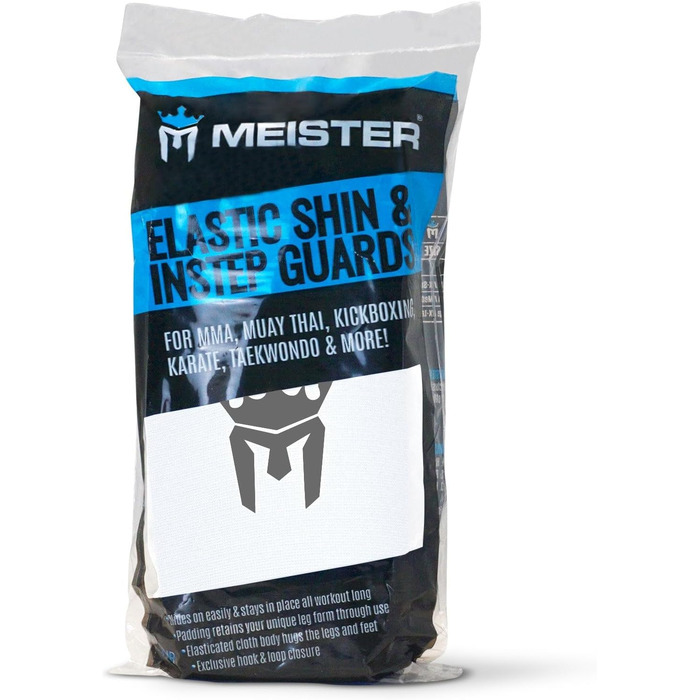 Захисні накладки Meister MMA на гомілку та кісточку (пара), еластична тканина, розмір L/XL