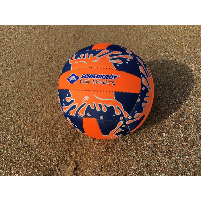 Волейбольний м'яч Schildkröt® Mini з неопрену, розмір 2, Ø 15 см, з приємною на дотик текстильною поверхнею, стійкий до морської води, ідеальний для маленьких дитячих рук, помаранчевий