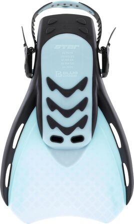 Ласти CRESSI Star Fins L/XL (44-48) чорно-блакитні - для снорклінгу та плавання
