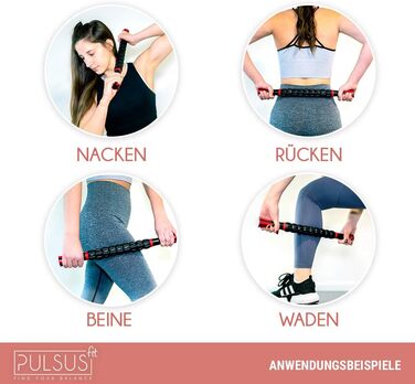 Набір для фасцій: м'язовий ролер, дуобілл, ролер для фасцій та лакрос-м'яч для тренування м'язів та зняття болю