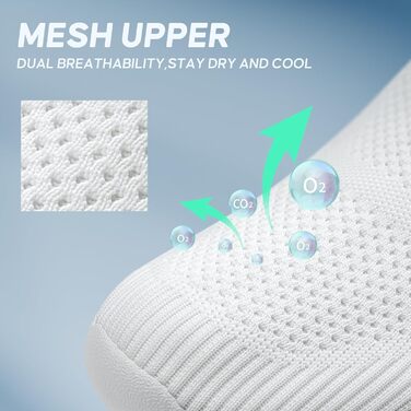 Чоловічі кросівки без шнурівків Slip-on, сітка, дихаючі, легкі, для бігу та спорту, комфортні, повсякденні, Outdoor, для джогінгу (43 EU, 1645 Комплект Жінок)