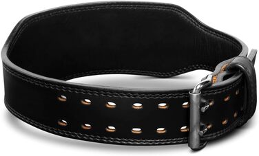 Пончо для тренувань Harbinger 7mm Pro Leather - Пояс для важкої атлетики, пауерліфтингу та олімпійського хавлінгу, чорний, великий