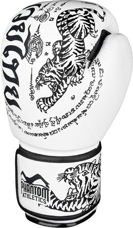 Боксерські рукавички Phantom Athletics для чоловіків, жінок та дітей - Муай Тай, ММА, Кікбоксинг. 10-16oz. Білі.