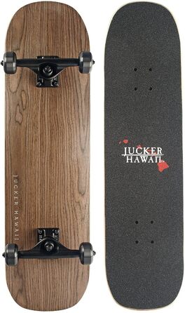 Скейтборд JUCKER HAWAII NUHA 8.5 повний комплект, чорний, для початківців і профі, якісні компоненти