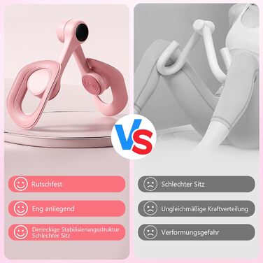 Тренування м'язів тазового дна та стегон для жінок: тренажер, фітнес для дому (рожевий)