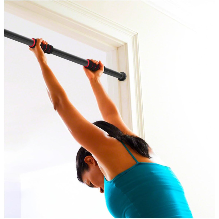 Розсувний турнік Sport-Tec Pull-Up 4.0 для дверного отвору, чорний, 63-101 см