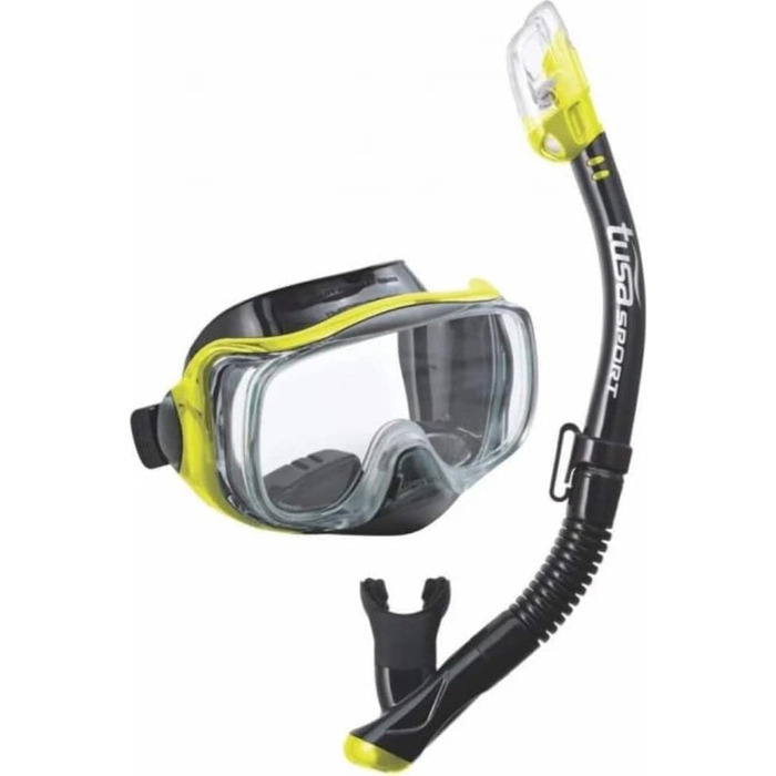 Набір для дайвінгу TUSA Imprex 3D: маска, суха трубка, силікон прозорий/чорний, з чохлом