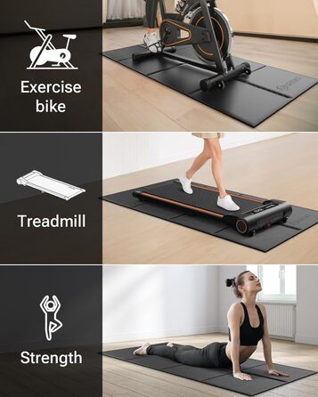 UREVO Smart Walking Pad: Компактний біговий килимок під стіл з двома амортизаторами, додаток для фітнесу з аналітикою та режимом MIIT, керування пультом або додатком, для дому та офісу