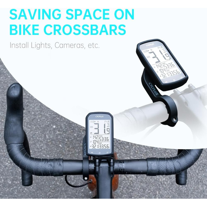CYCPLUS GPS велосипедний комп'ютер бездротовий, водонепроникний велоспідометр і одометр, ANT+ тacho з підсвіткою, 7,4 см LCD, моделі M1+Z1+C3