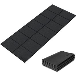 Складаний килимок для захисту підлоги під бігову доріжку та тренажери (200x90 см), товщина 6 мм, протиковзкий та амортизаційний мат для крос-тренажера, йоги та фітнесу