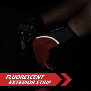 Рукавички для велосипеда 4UMOR з сенсорним екраном, спортивні, розмір M