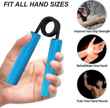 Тренування рук та зап'ястя: набір металевих тренажерів для рук (4/6 шт.) 22.5-135 кг