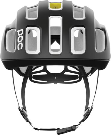 Велосипедний шолом POC Ventral Air MIPS NFC, медичний чип, чорний/білий матовий, розмір M (54-59 см) — ідеально для пригод та диких поїздок