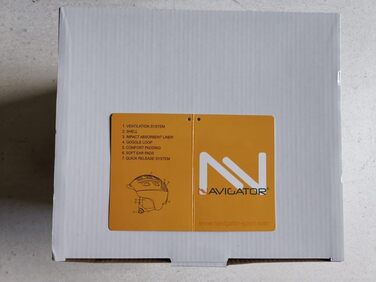 Шолом для лиж і сноуборду NAVIGATOR TUKAN, регульований, синій, розмір M-XL (58-62 см)
