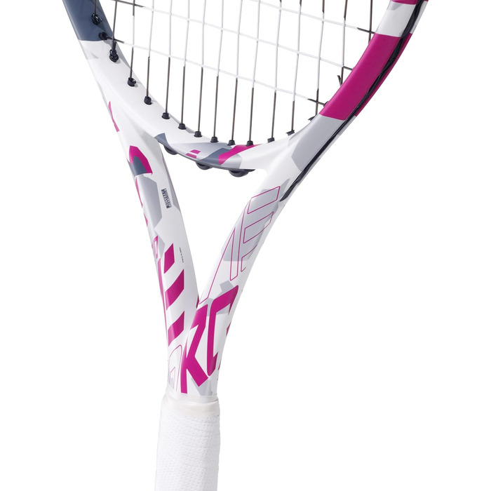 Тенісна ракетка Babolat Evo Aero Pink для дорослих, натягнута, потужність і комфорт, аеродинамічна рама Alpha, технології Evo 4 Feel та Woofer, ручка Syntec Evo Grip 2, французький бренд, рожева