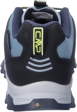 Дитячі черевики CMP Byne Low WP для активного відпочинку, водонепроникні, кольори: антрацит, кислотний зелений, розмір 35 EU