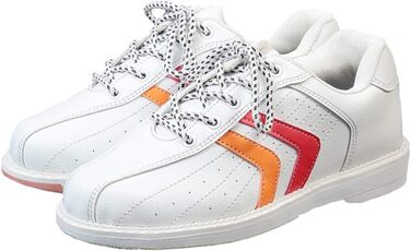 Боулінгові туфлі для чоловіків та жінок SDEQA - легкі, зручні, з антиковзаючою підошвою (40 EU, білі)